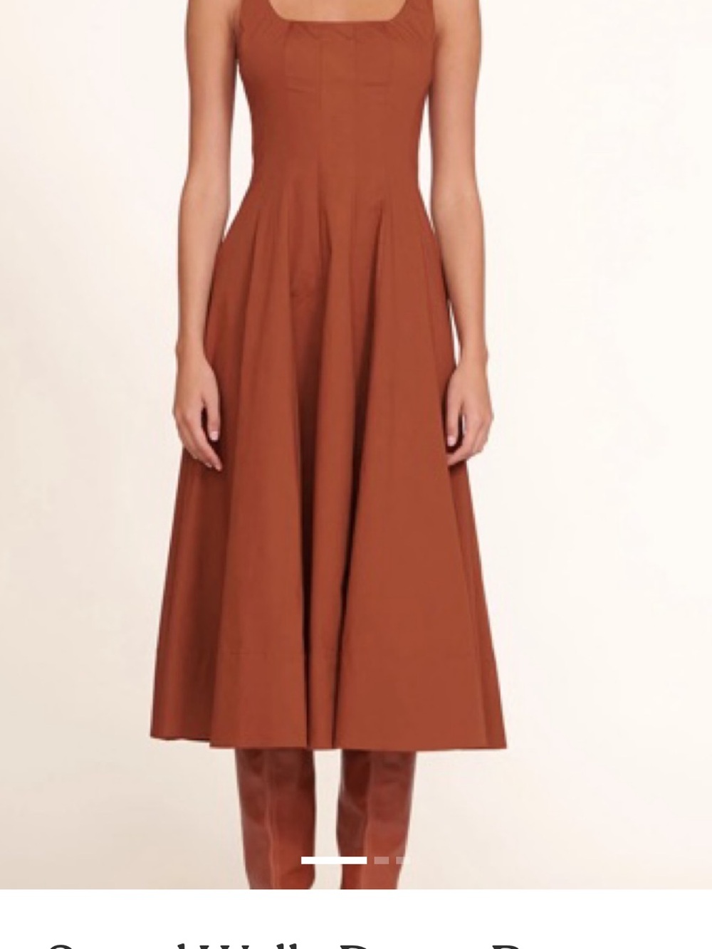 STAUD Wells Dress in Tan